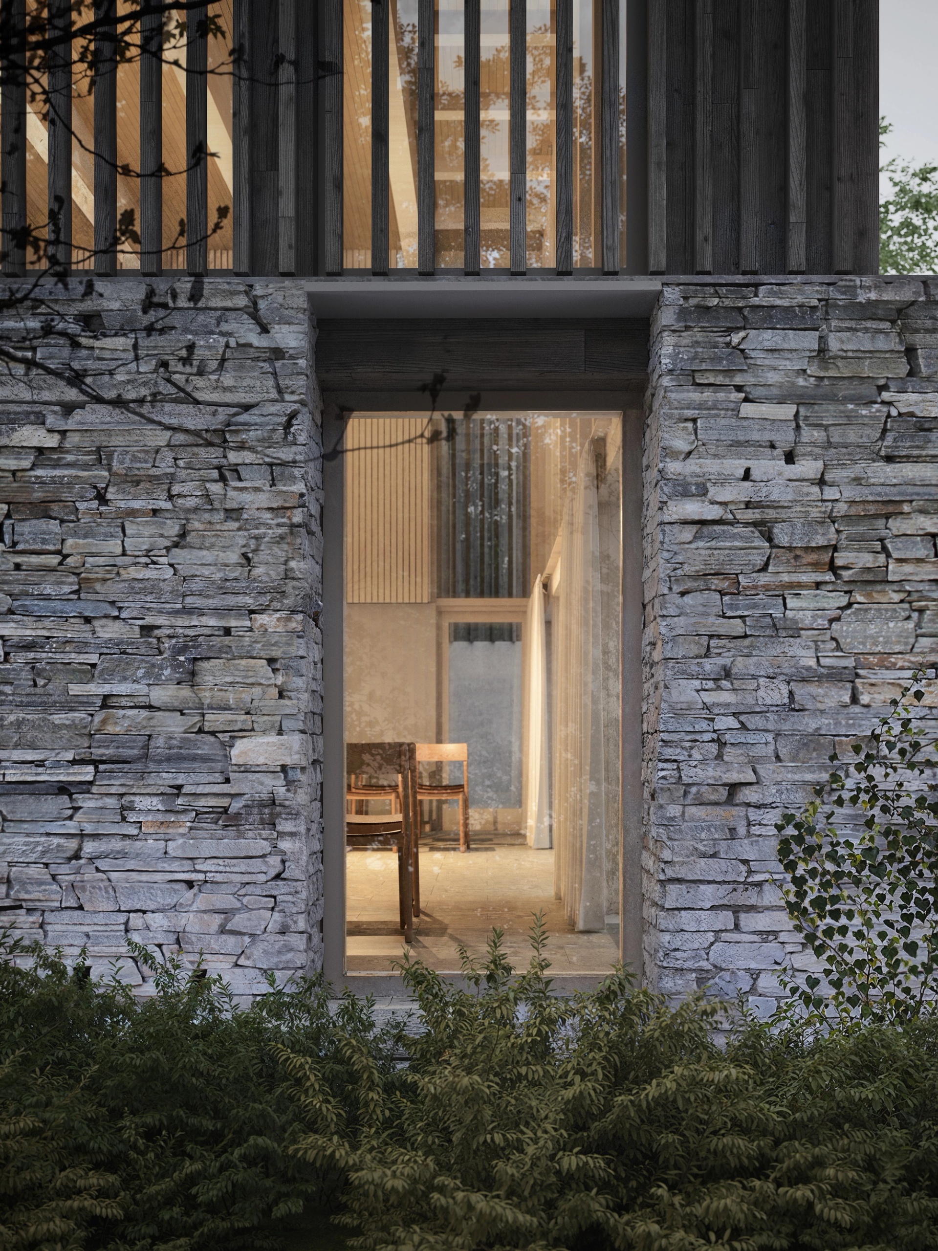 Råda Ceremonisal, visualisering av exteriör