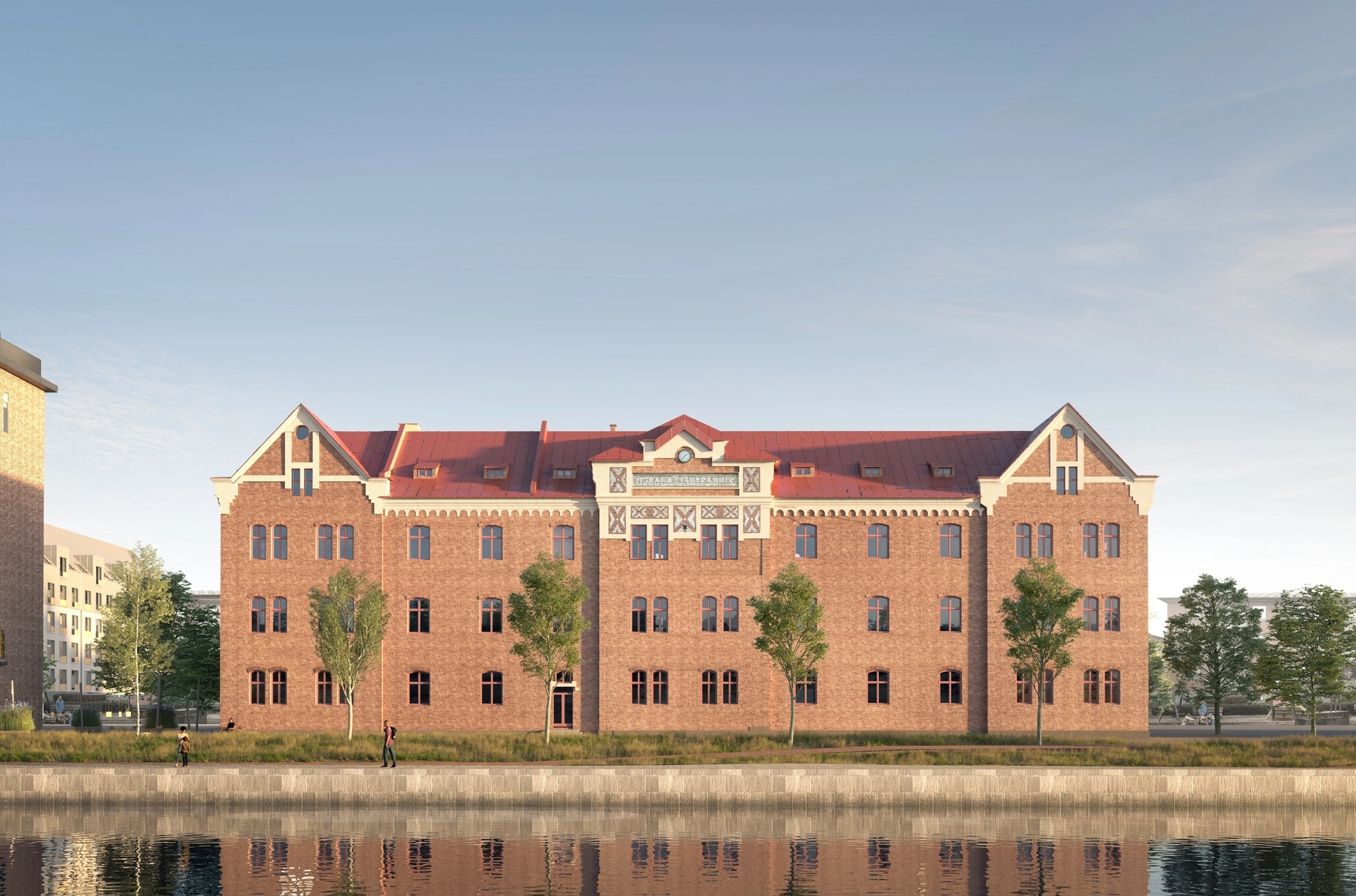 Ångqvarn exteriör visualisering