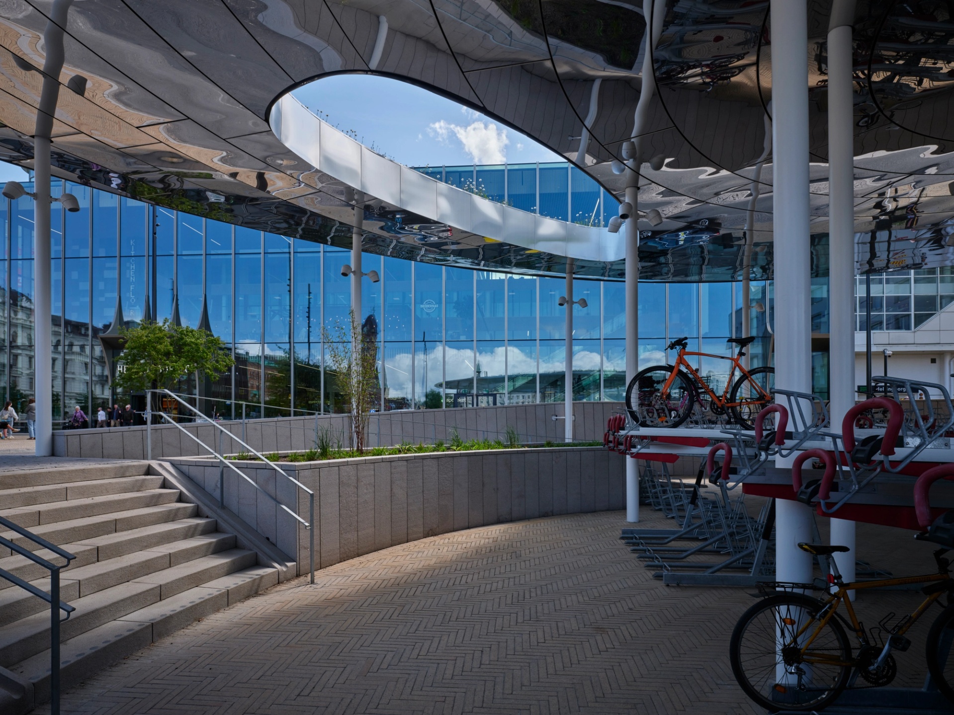 Cykeltaket på Kungstorget i Helsingborg