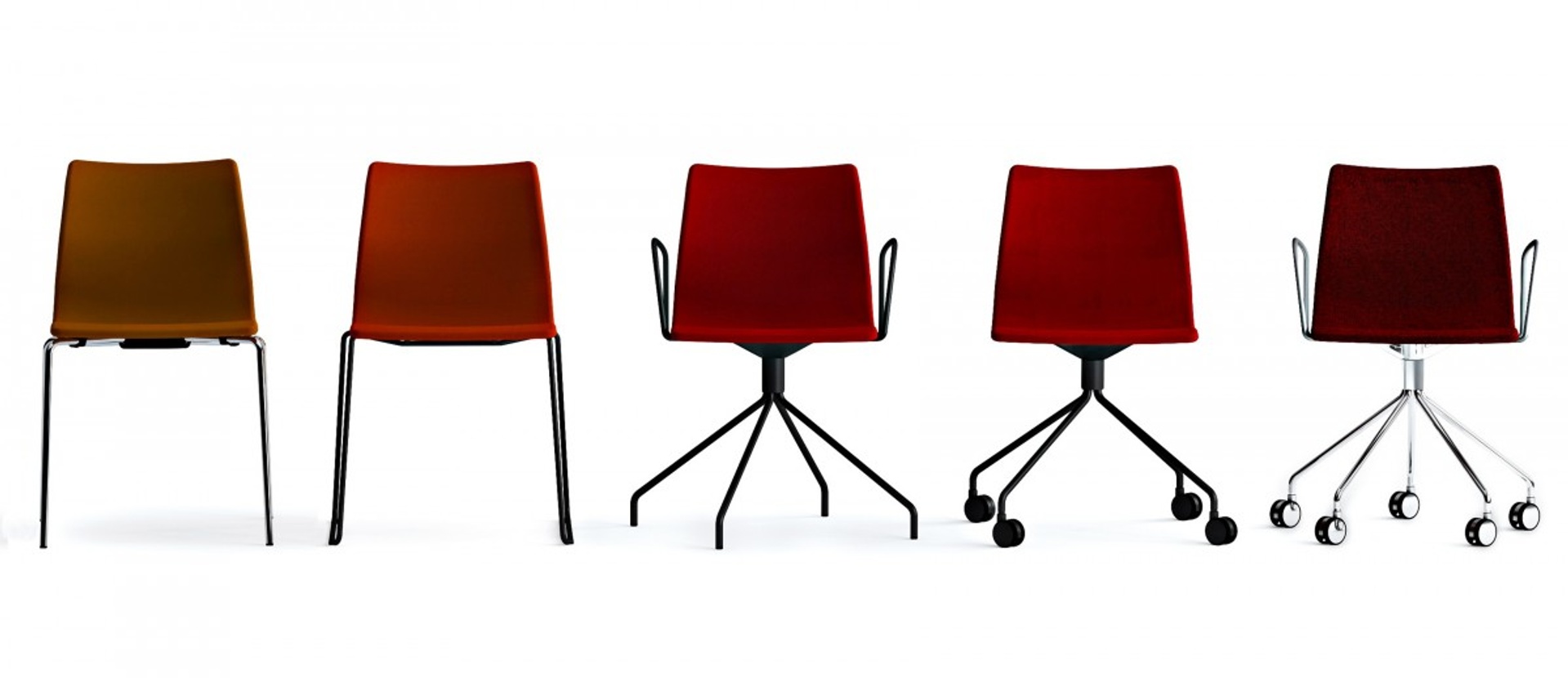 RAL produktbild stolar i olika utförande