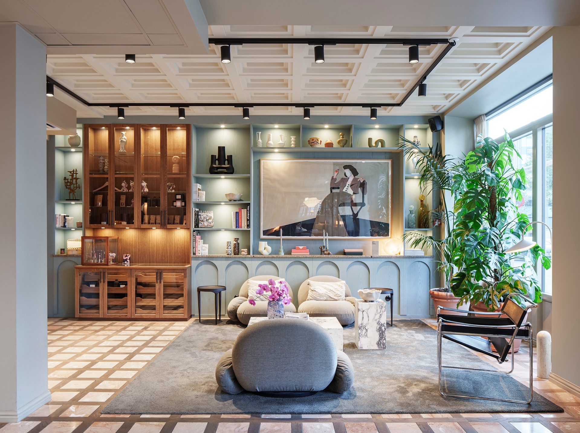 Interiör lobby Grand Joanne, Köpenhamn