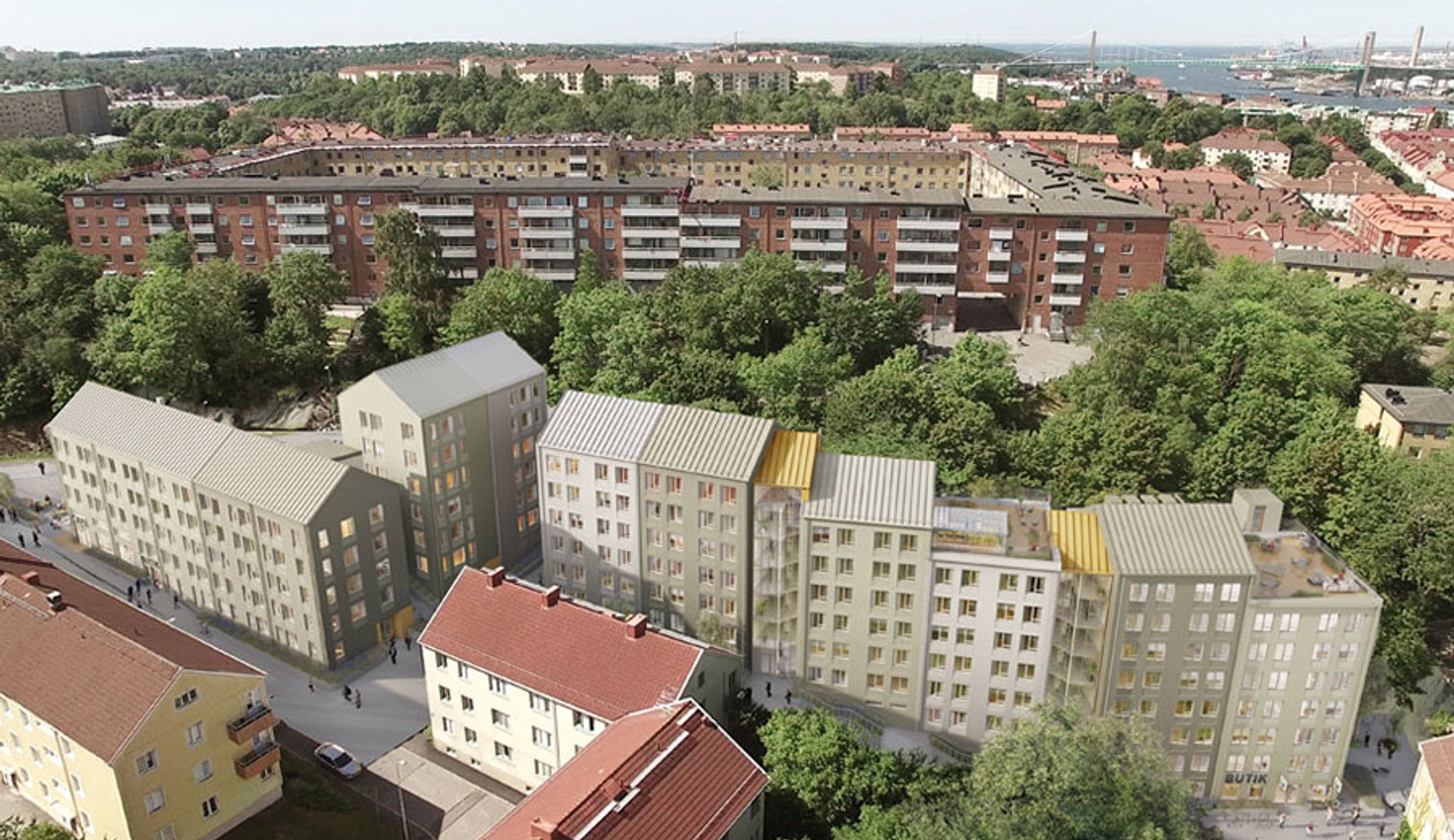 Godhems backe, ritat av Krook & Tjäder