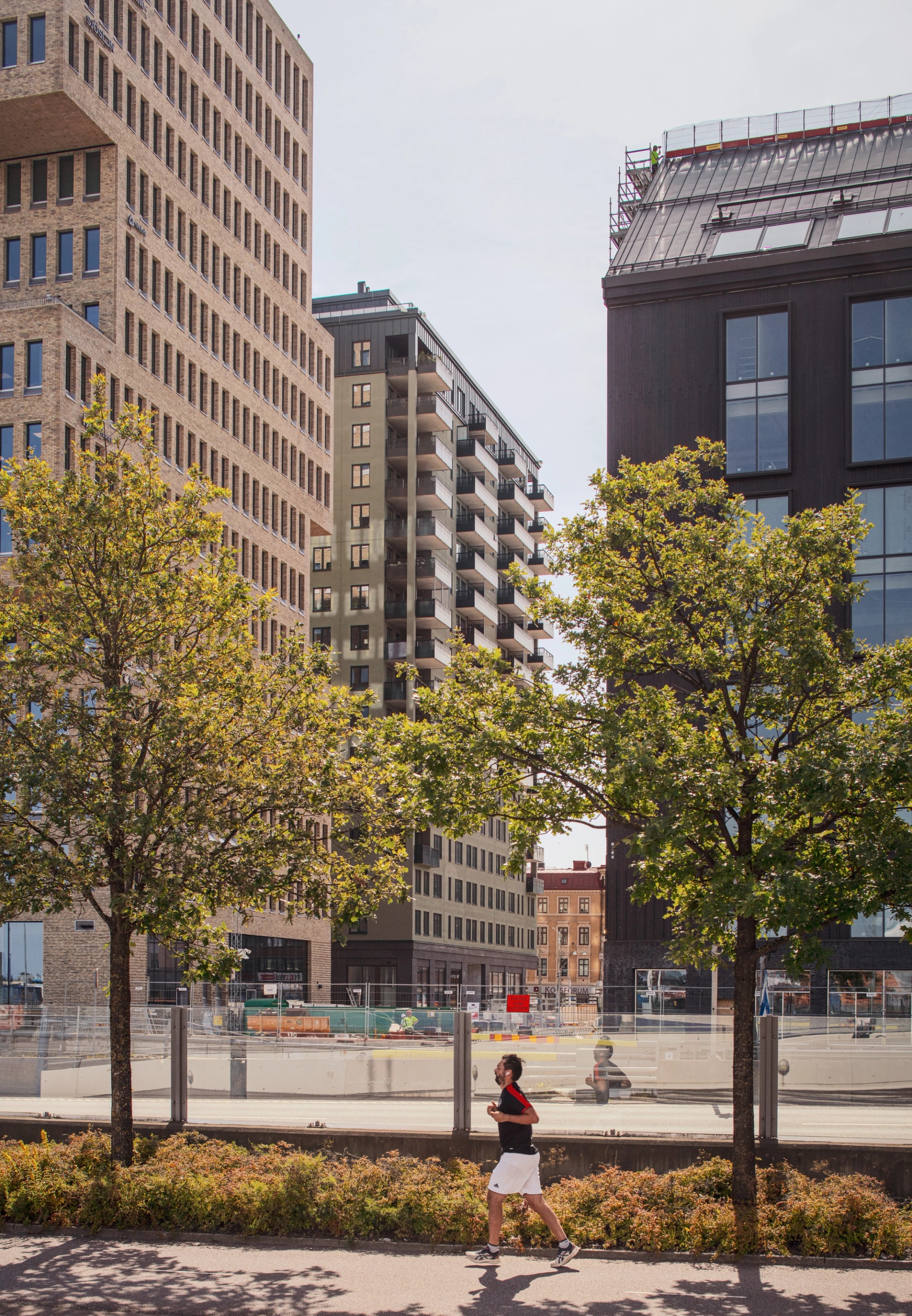 Brf Ciceron vy från hamnen