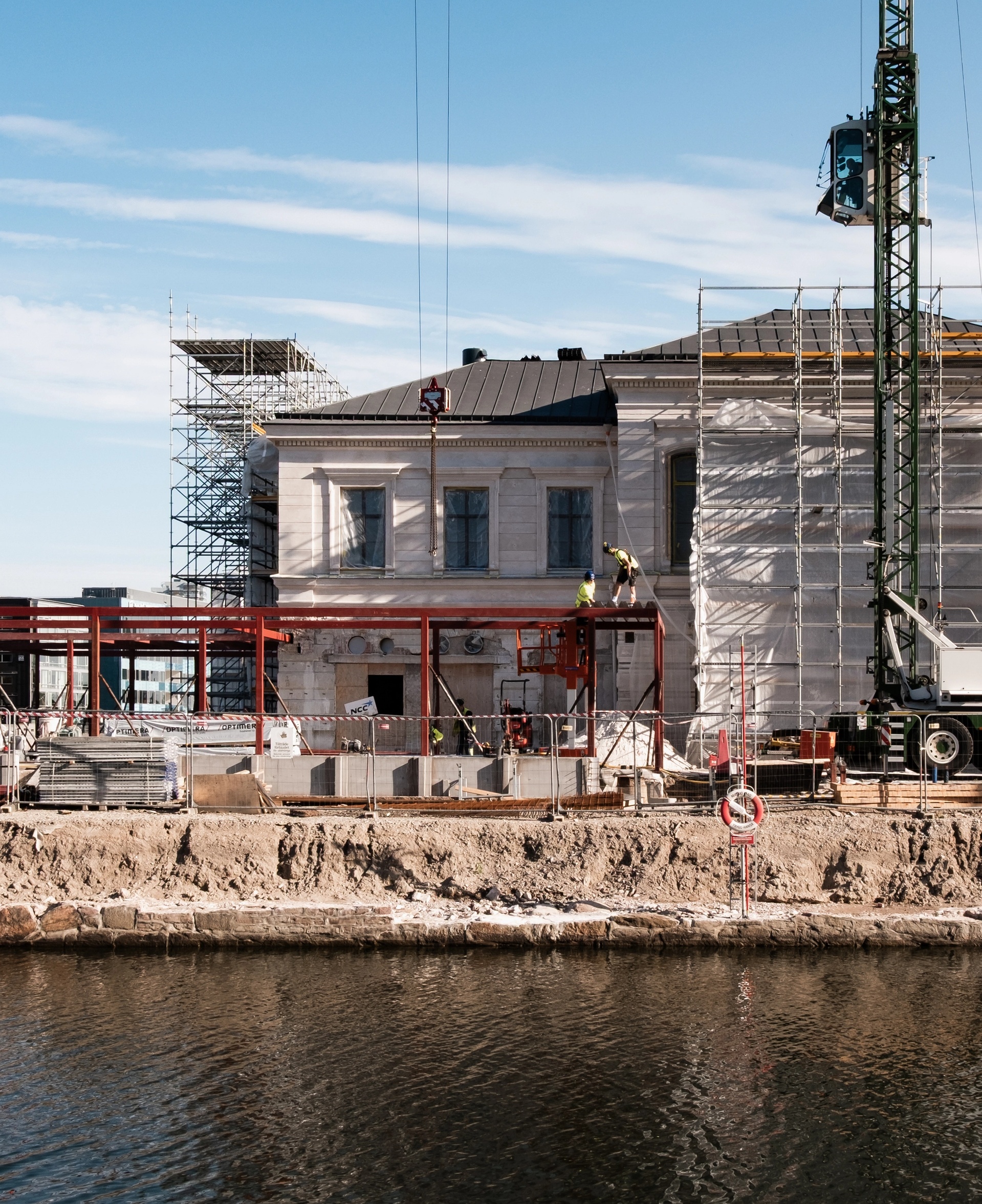 Börshuset Malmö under uppbyggnad