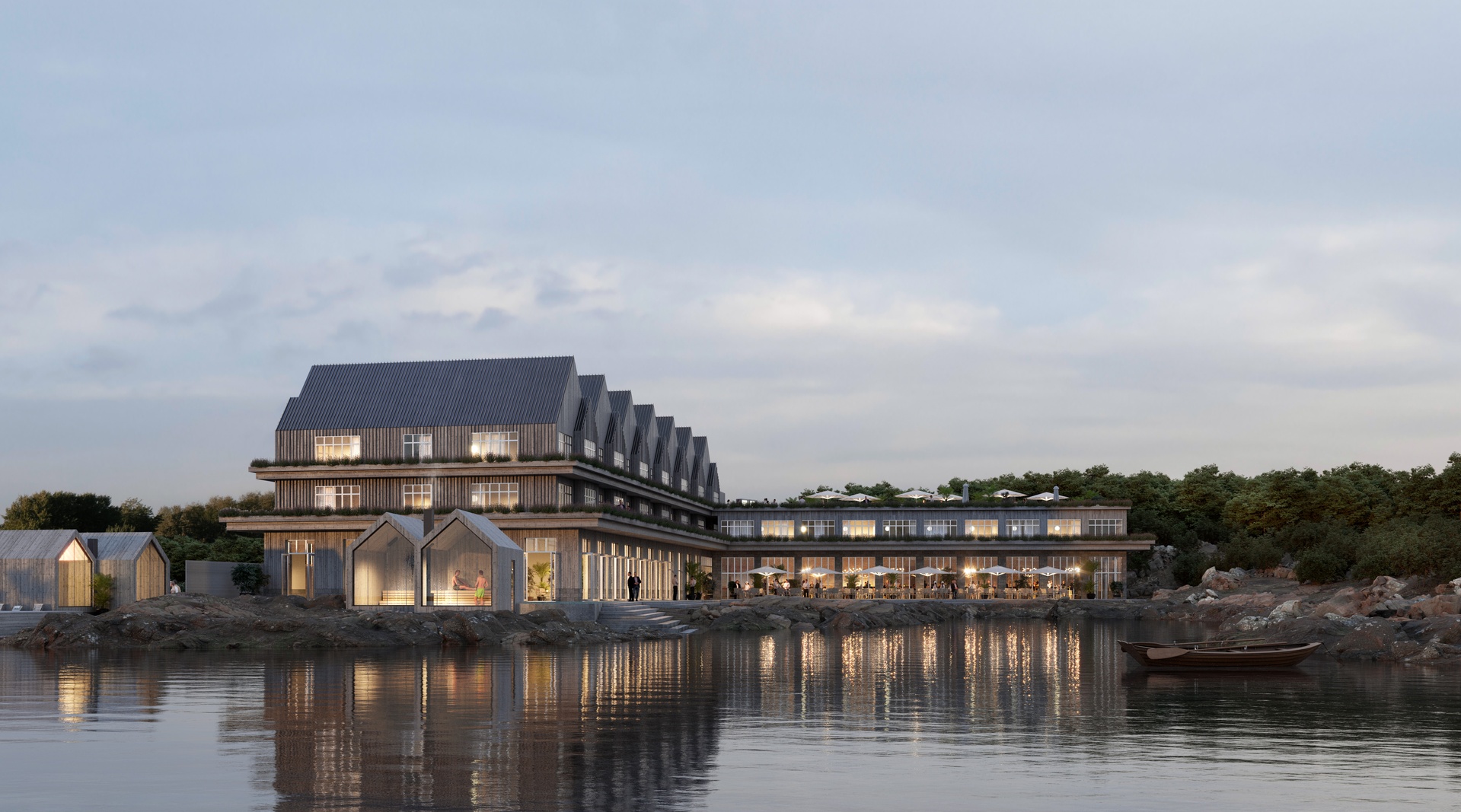 Visualisering av hotell Långesand