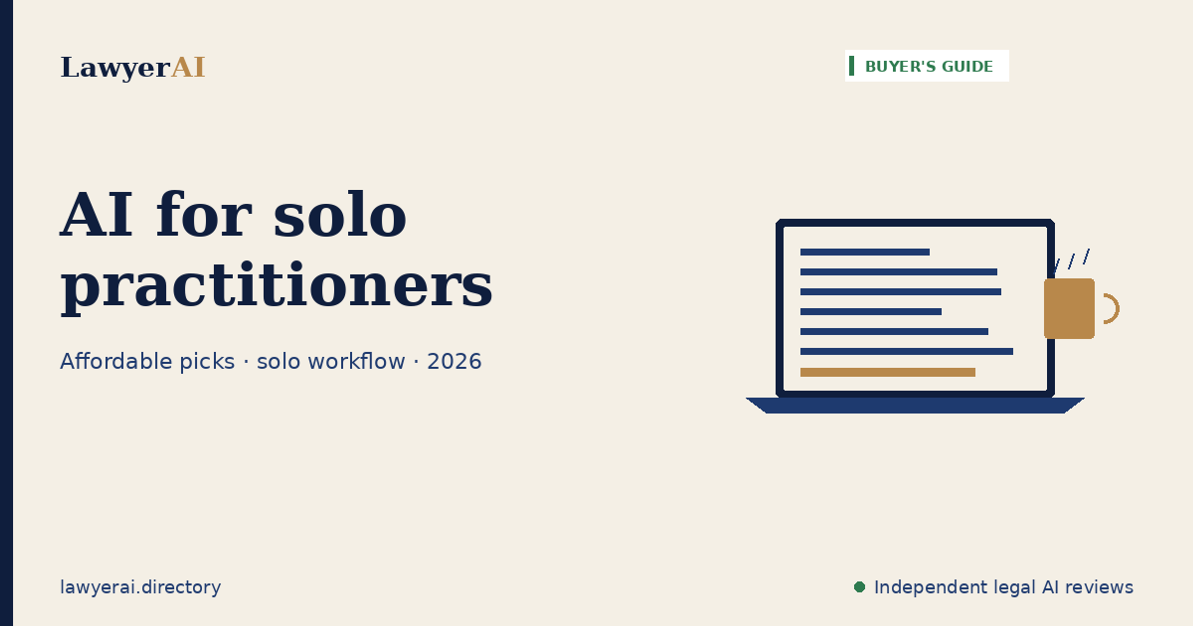 AI for Solo Practitioners: 2026 Buyer's Guide