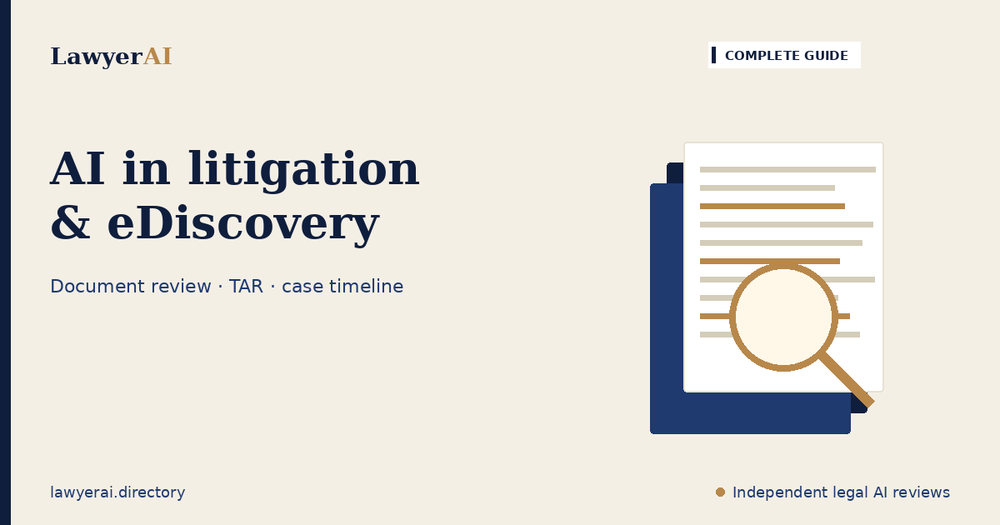The Complete Guide to AI in Litigation and eDiscovery (2026) The Complete Guide to AI in Litigation and eDiscovery (2026)