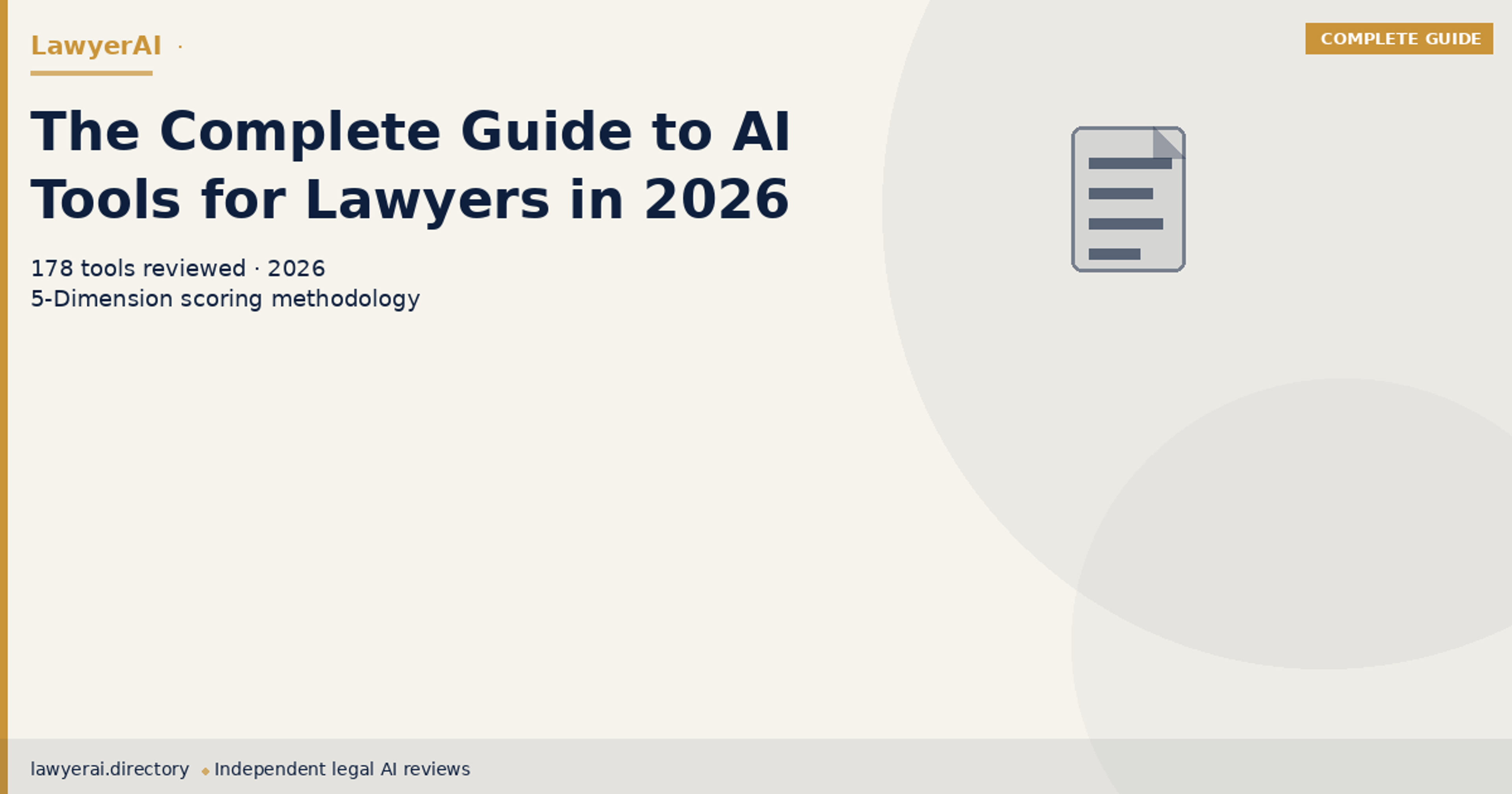 The Complete Guide to AI Tools for Lawyers in 2026