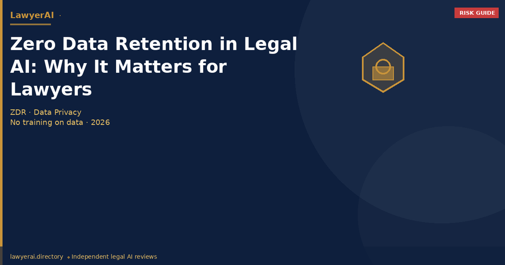 Zero Data Retention in Legal AI: Why It Matters for Lawyers