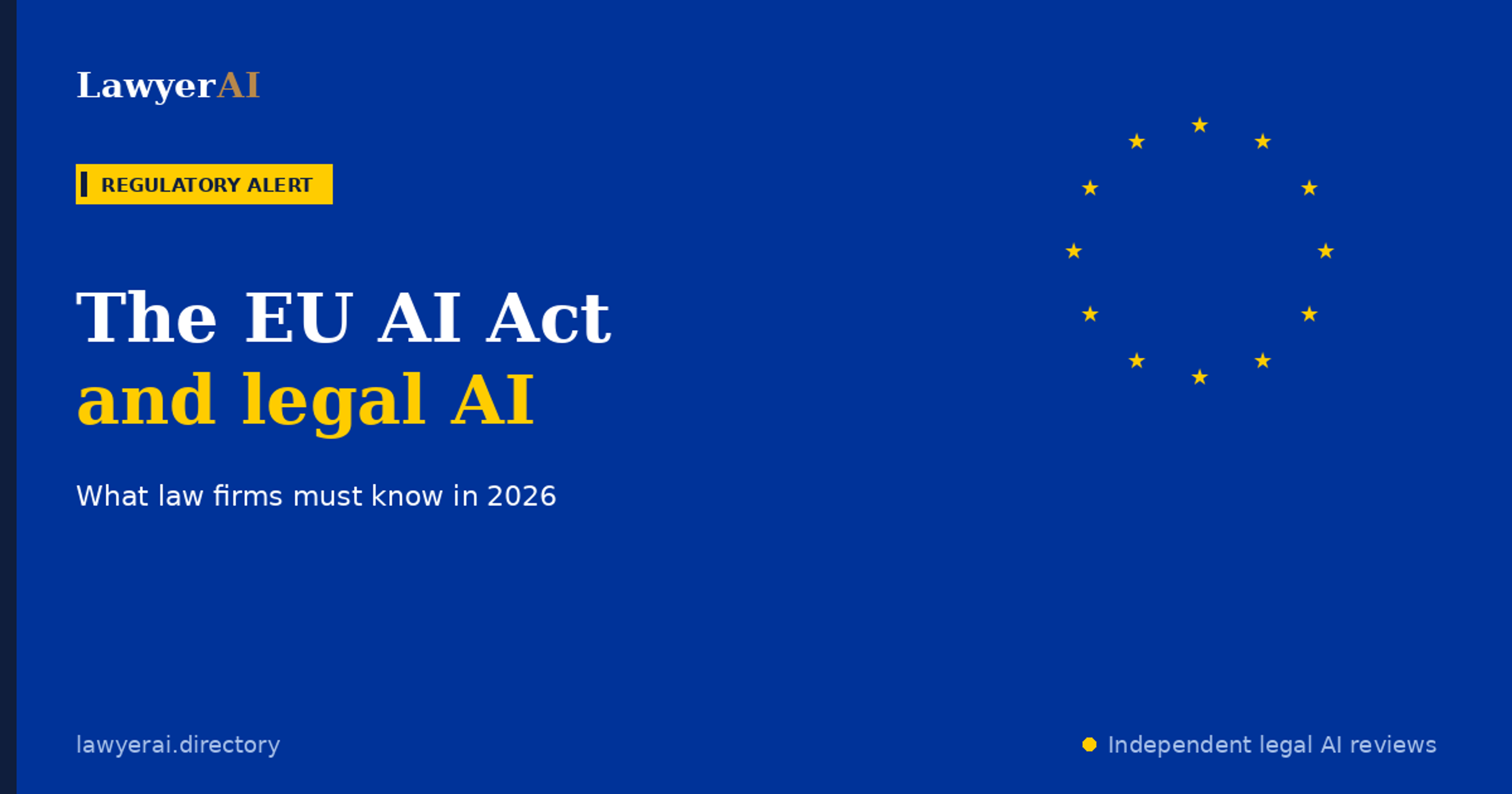 The EU AI Act and Legal AI: What Law Firms Must Know in 2026