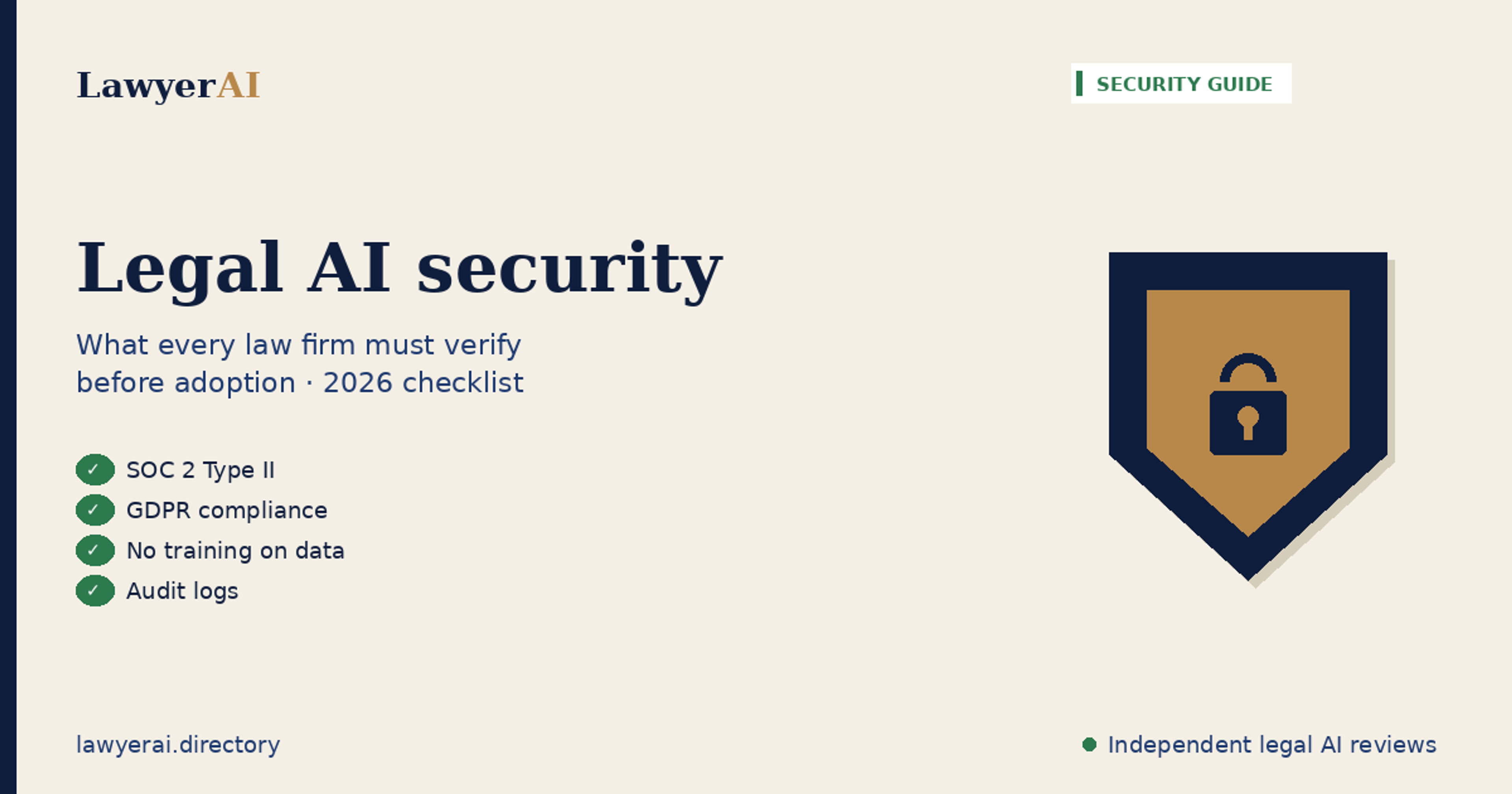 Legal AI Security: What Every Law Firm Must Verify Before Adoption