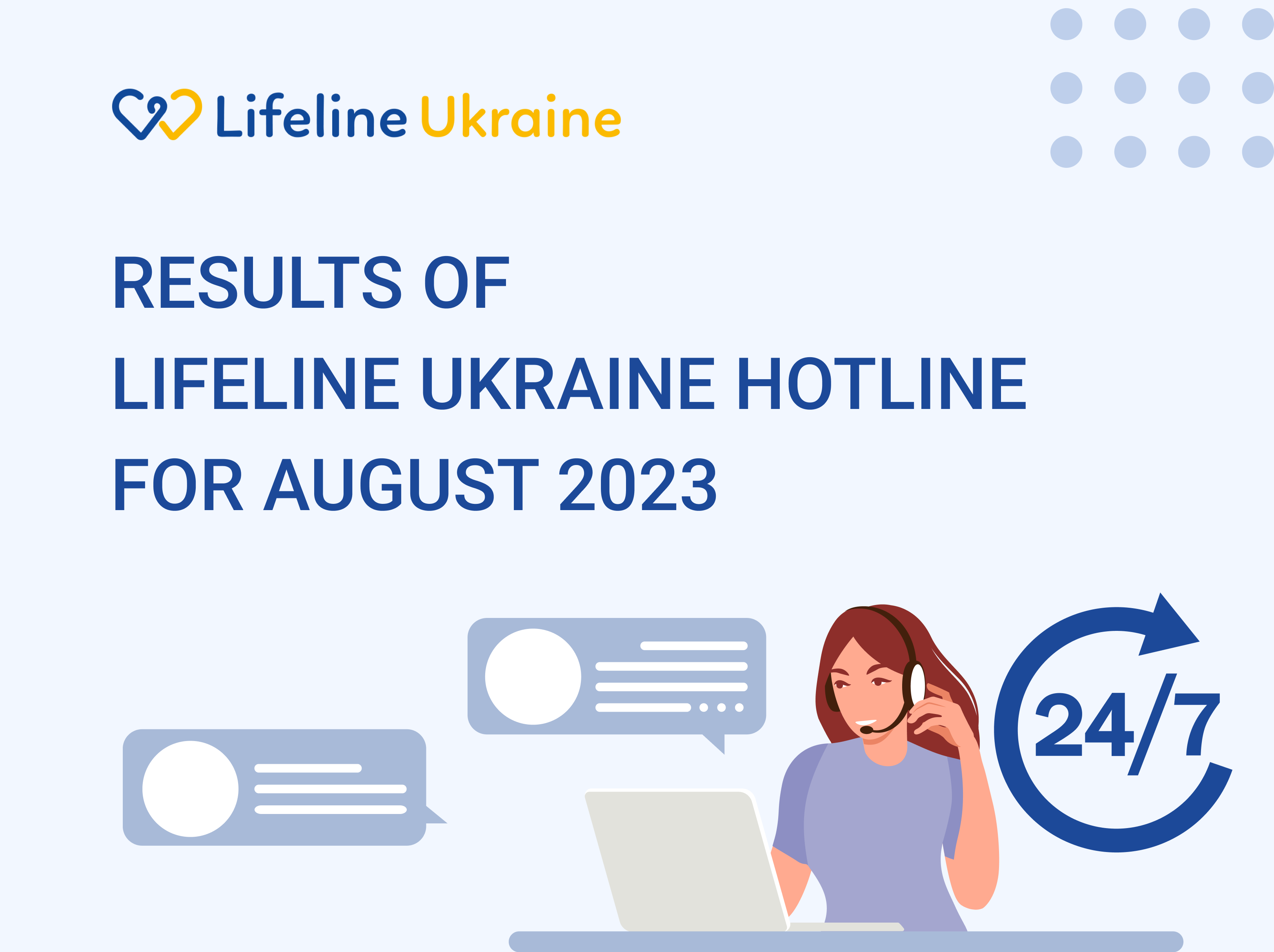 LifeLine Ukraine Hotline manager answers calls