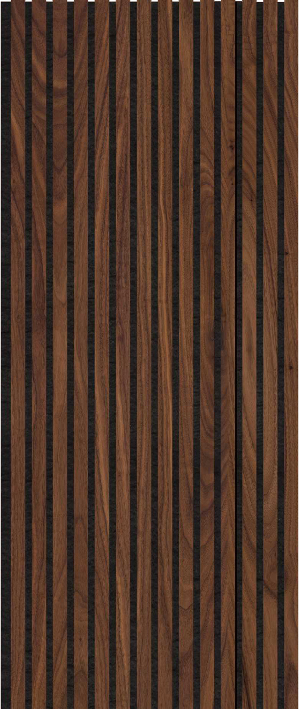 Akustik Ahşap Panel LAN-328 (Koyu Ceviz) - 600 x 2800 mm