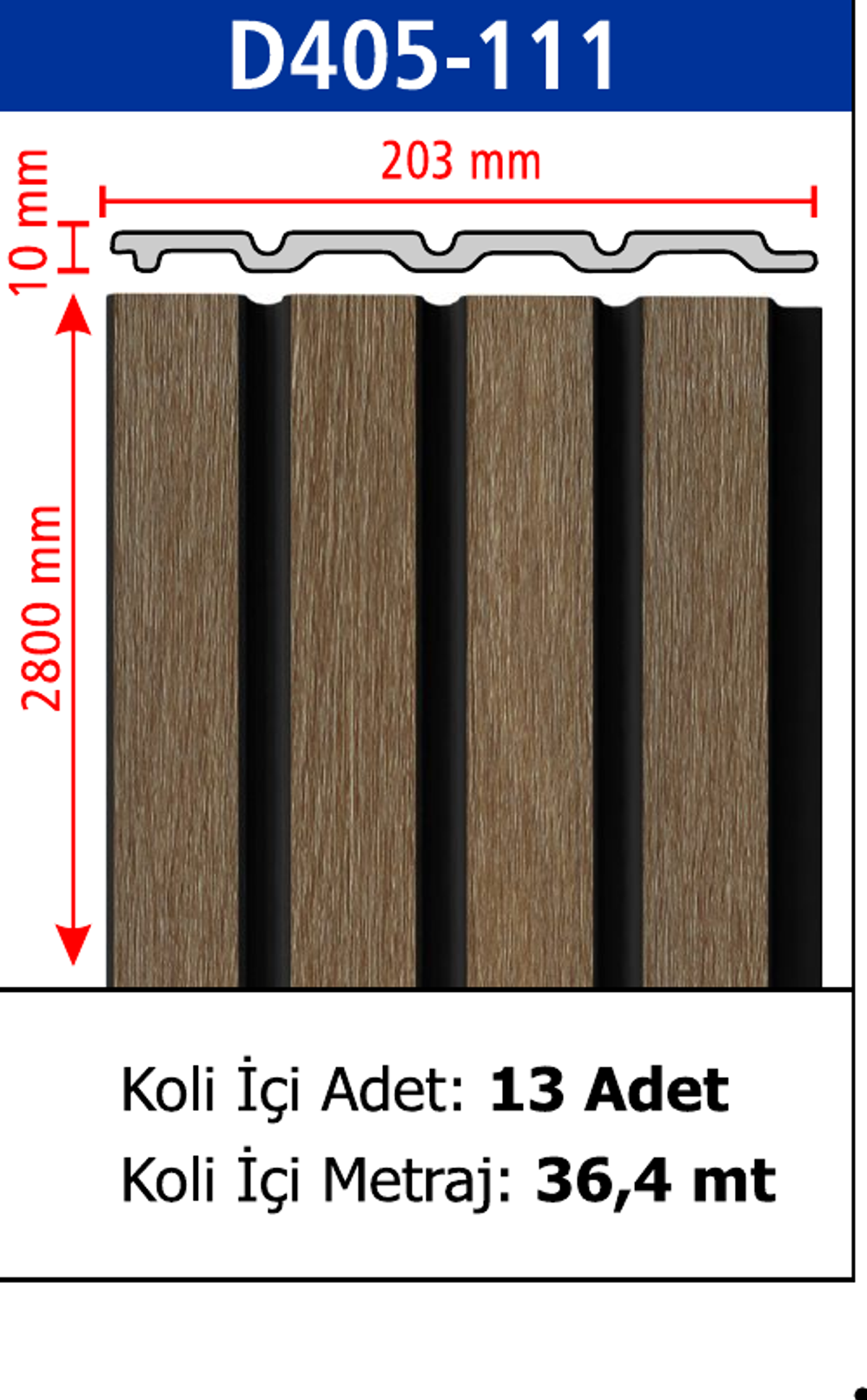 Polimer Lambiri D405-111 - 203 x 2800 x 10 mm