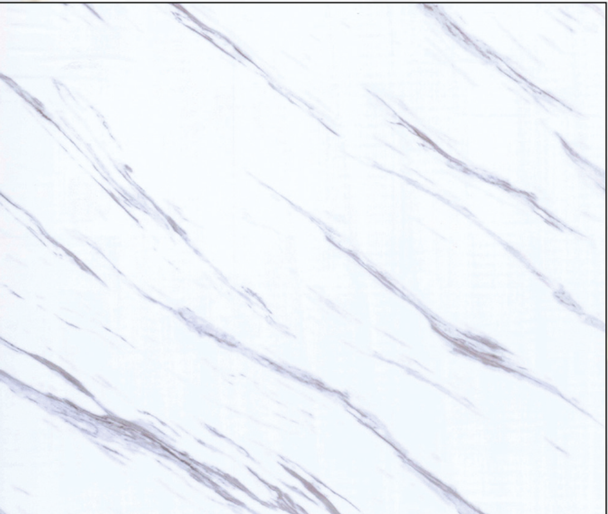 PVC Mermer Paneli 247 (Beyaz Zemin, Gri Damarlı) - 1220 x 2440 x 2,7 mm