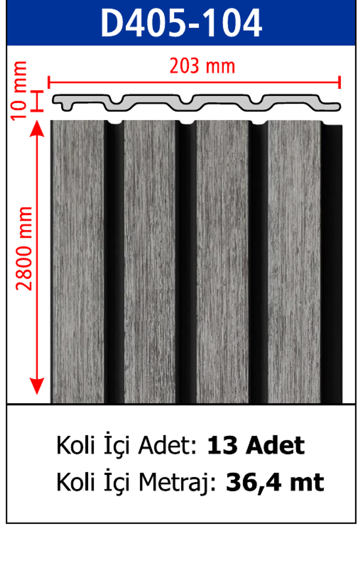 Polimer Lambiri D405-104 - 203 x 2800 x 10 mm