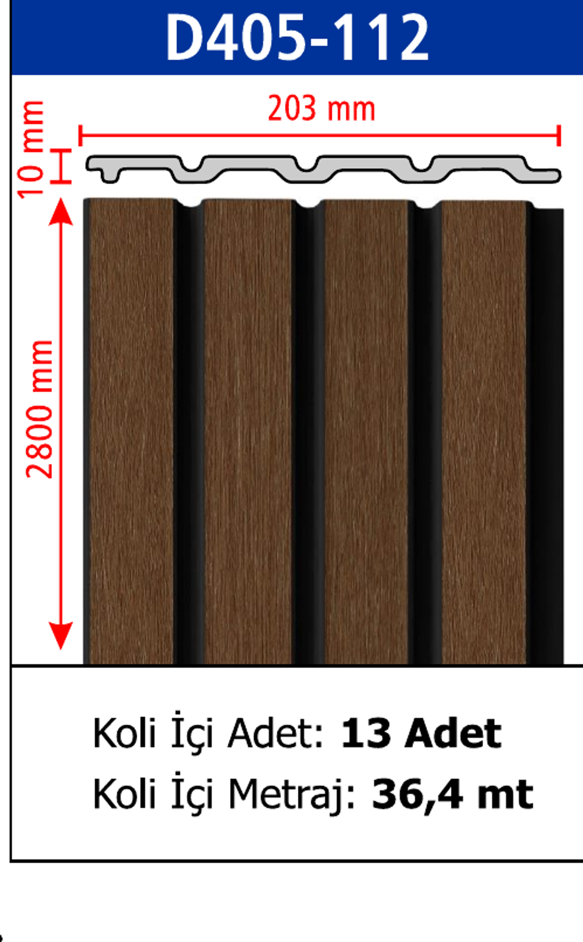 Polimer Lambiri D405-112 - 203 x 2800 x 10 mm