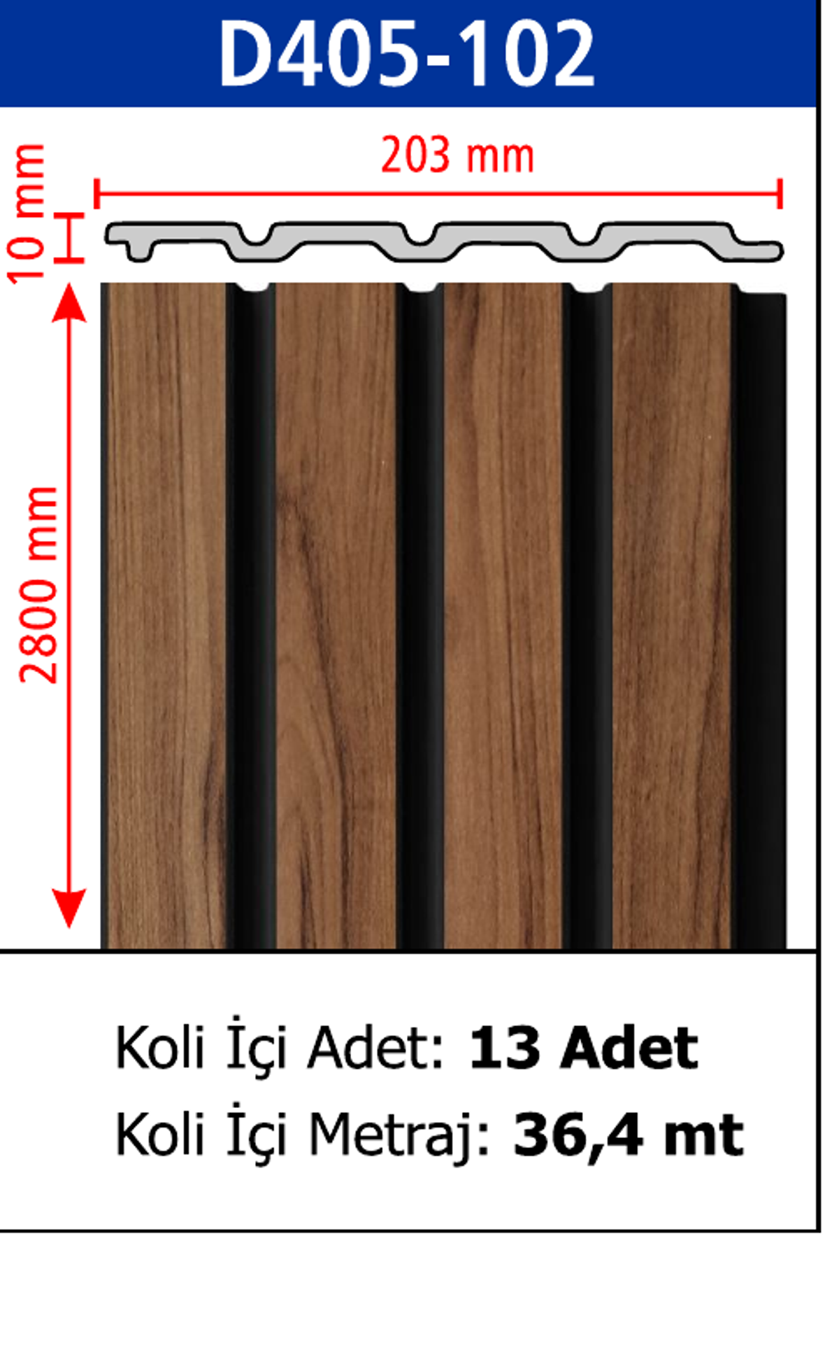 Polimer Lambiri D405-102 - 203 x 2800 x 10 mm