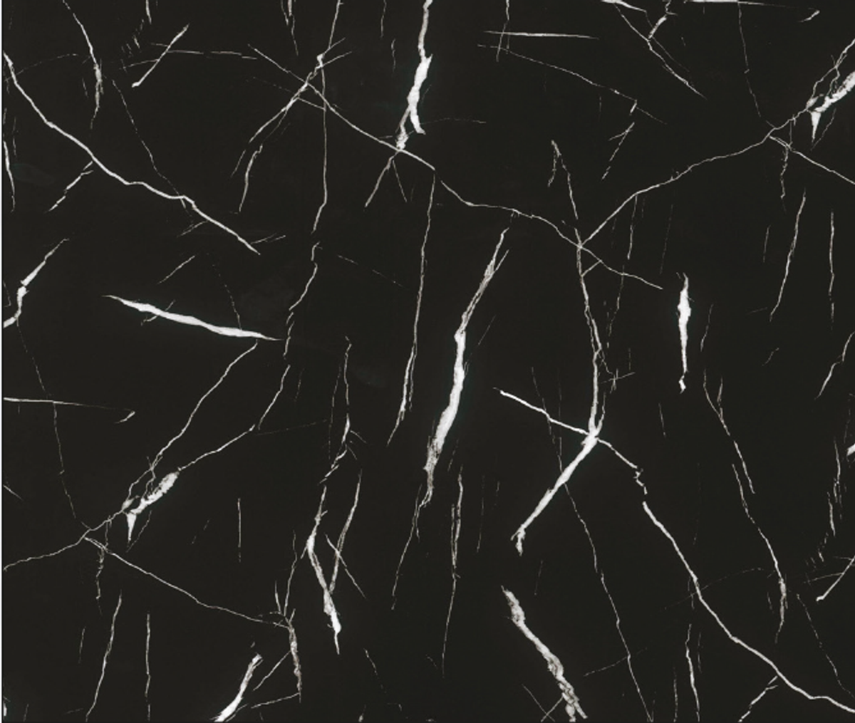 PVC Mermer Paneli 278 (Siyah Zemin, Beyaz Damarlı) - 1220 x 2440 x 2,7 mm