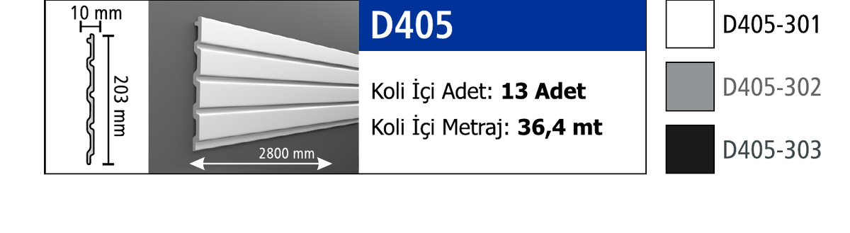Polimer Lambiri D405 (Beyaz-Gri-Siyah) - Beyaz