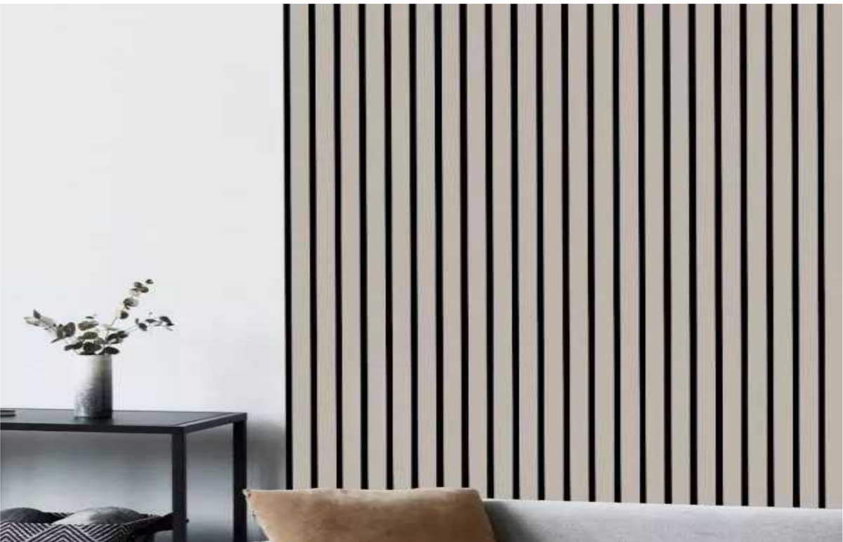 Akustik Ahşap Panel LAN-307 (Gri) - 600 x 2800 mm