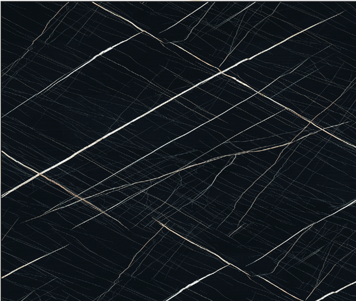 PVC Mermer Paneli 241 (Siyah Zemin, Beyaz Damarlı) - 1220 x 2440 x 2,7 mm