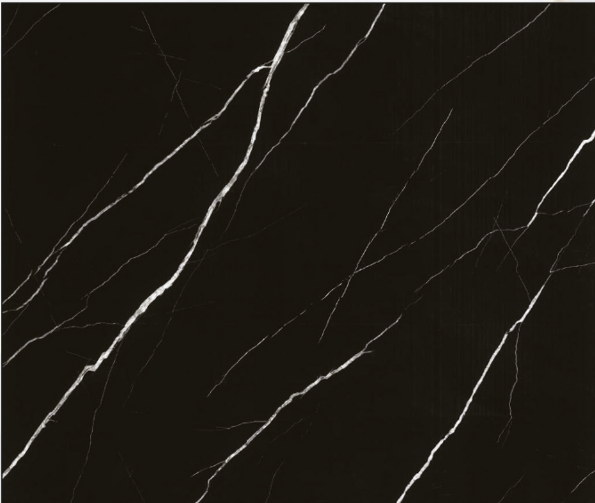 PVC Mermer Paneli 875 (Siyah Zemin, Beyaz Damarlı) - 1220 x 2440 x 2,7 mm
