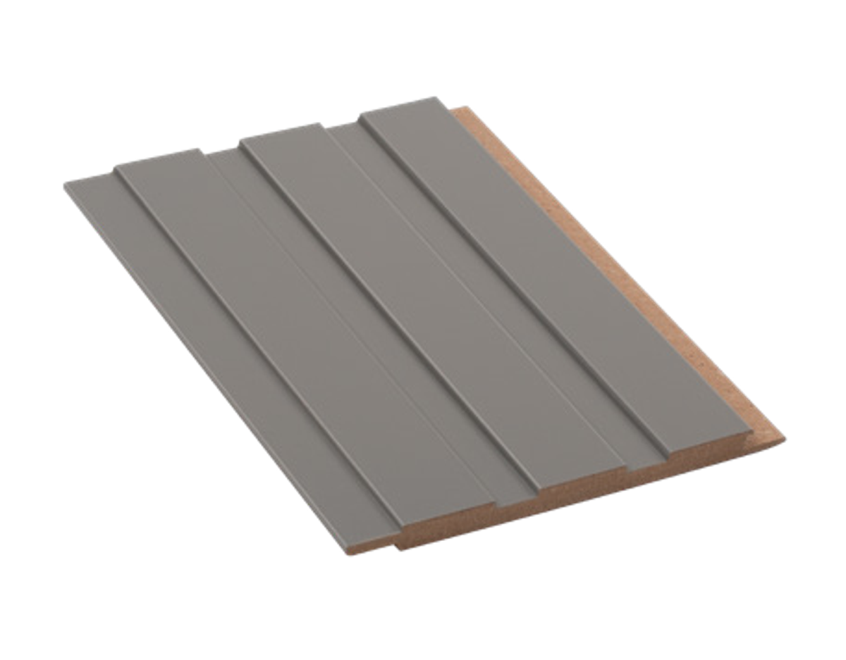 MDF Lambiri 08125 Saten Kaya Gri - 125 x 2800 x 12 mm