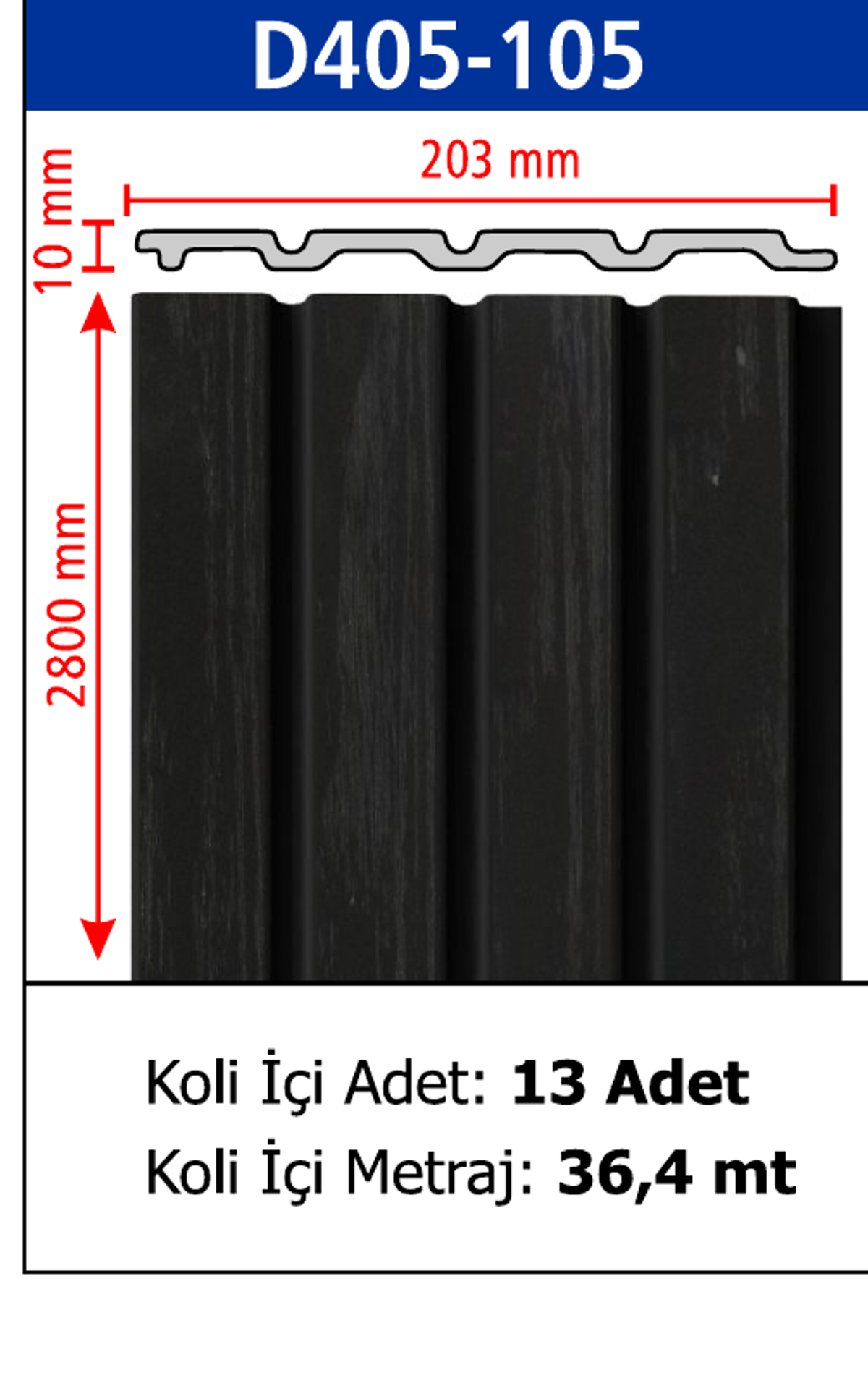 Polimer Lambiri D405-105 - 203 x 2800 x 10 mm