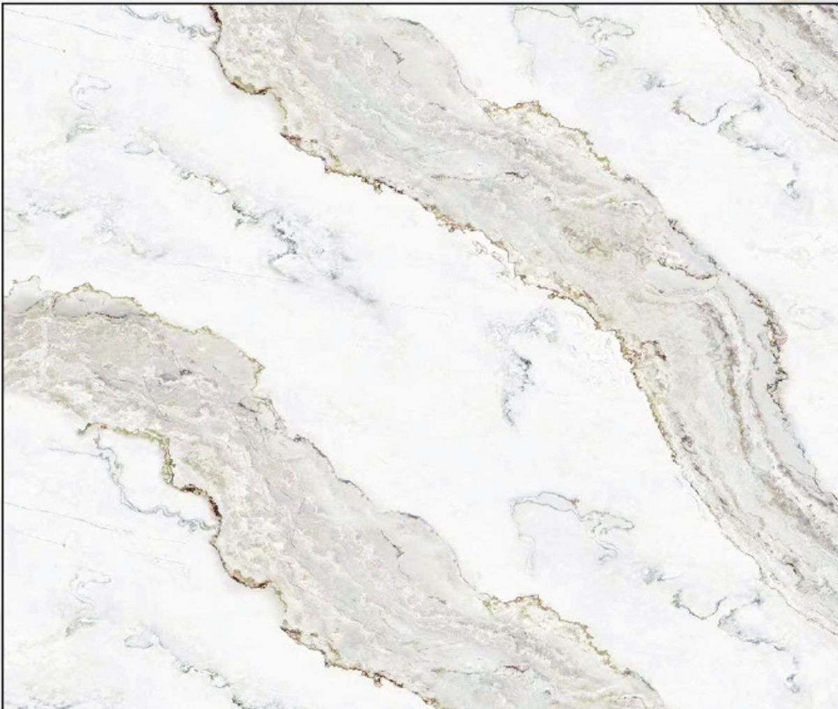 PVC Mermer Paneli 238 (Beyaz Zemin, Gri Damarlı) - 1220 x 2440 x 2,7 mm