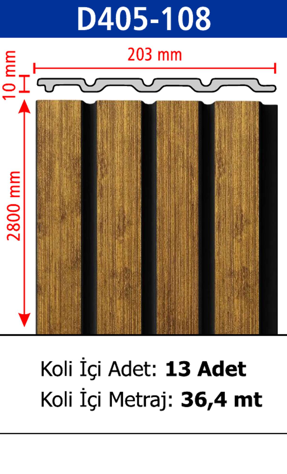 Polimer Lambiri D405-108 - 203 x 2800 x 10 mm