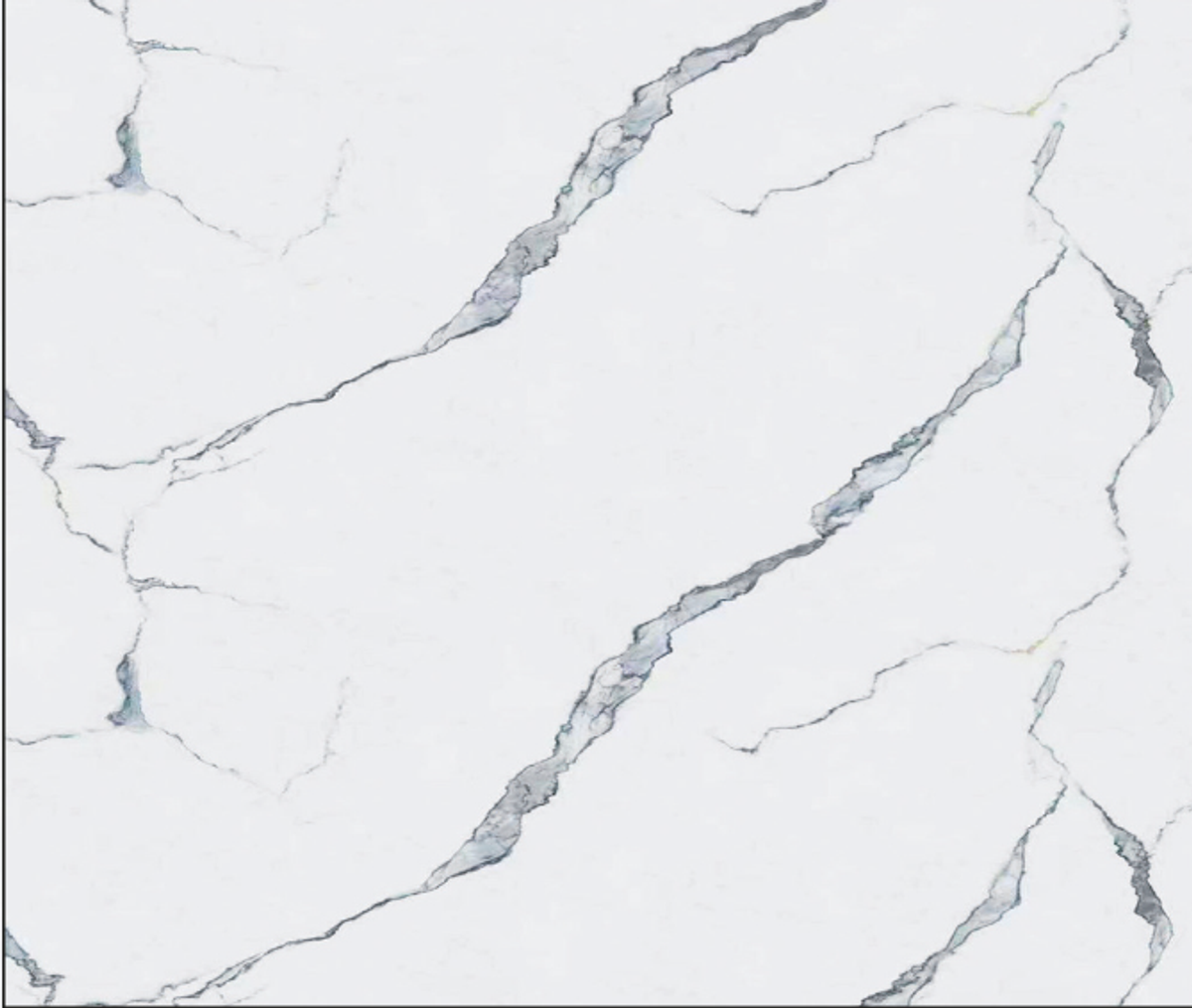 PVC Mermer Paneli 130 (Beyaz Zemin, Gri Damarlı) - 1220 x 2440 x 2,7 mm