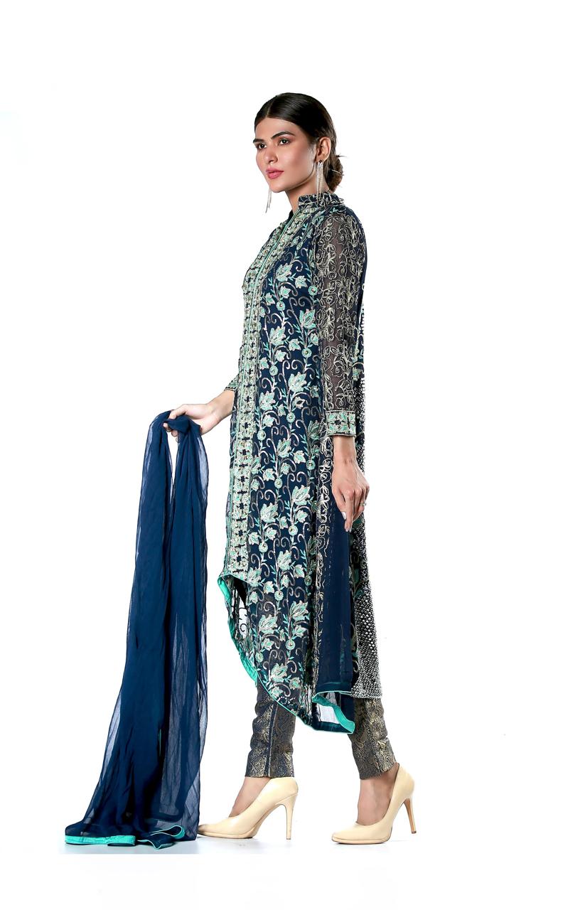Embroidered Pure Krinckle Maxi - Design 9 image 1 thumbnail 2