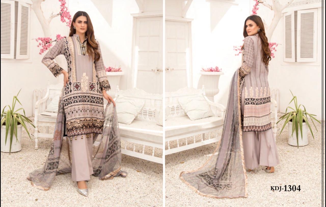 Digital Print Lawn & Chiffon Suit - Design 4 image 1 thumbnail 2