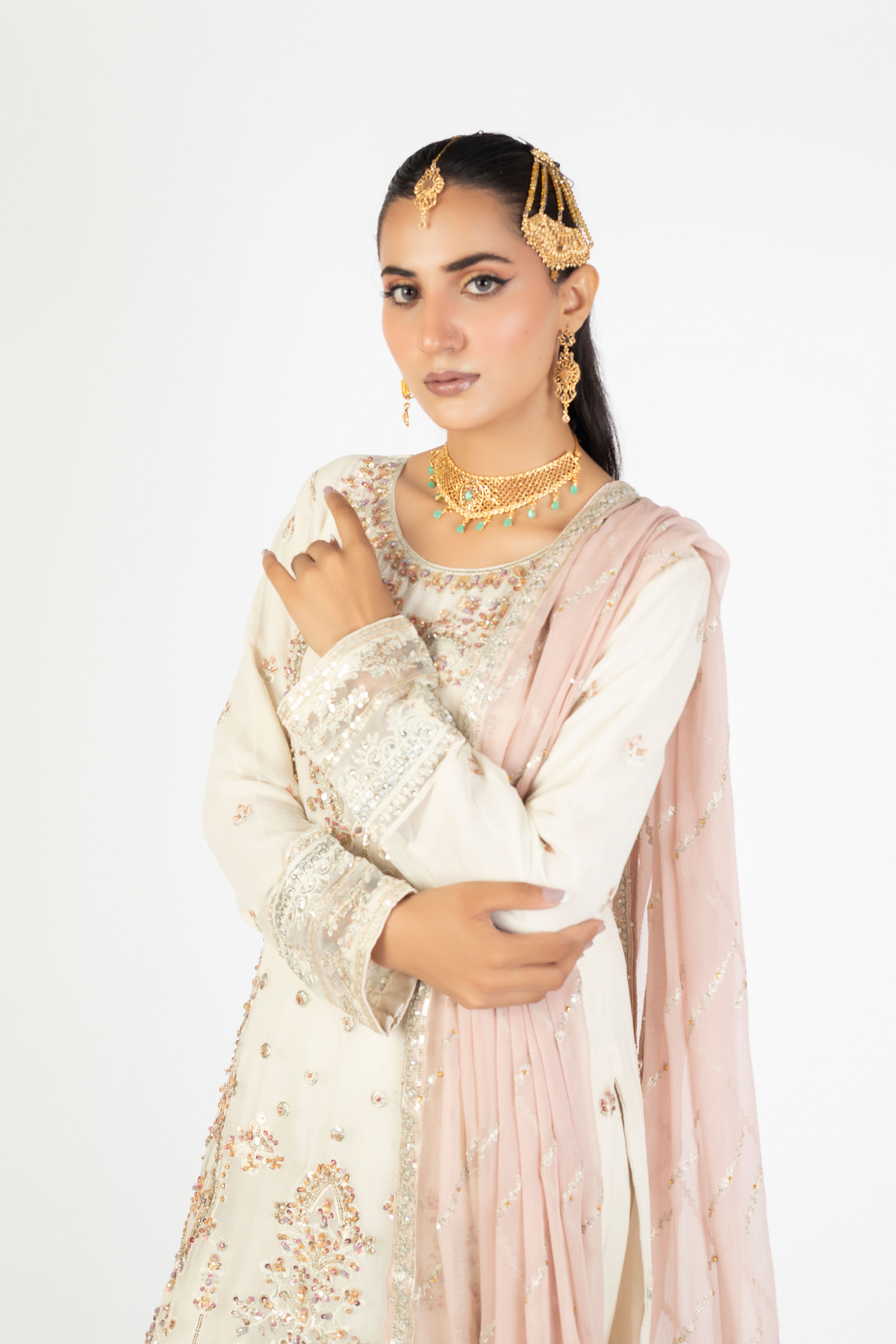 Ivory White Elegant Krinckle & Raw Silk - Image 1 thumbnail 4