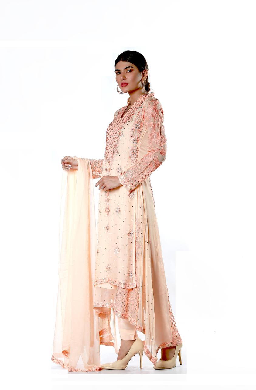 Embroidered Pure Krinckle Maxi - Design 18 image 1 thumbnail 2