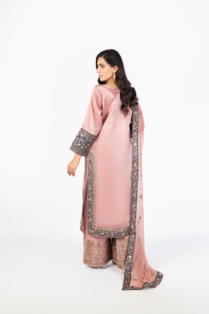 Tea Rose Pink Pure Sheesha Silk - Image 5 thumbnail 5