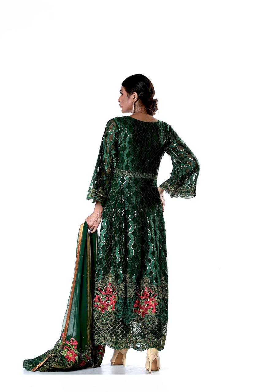 Embroidered Pure Krinckle Maxi - Design 15 image 1 thumbnail 2