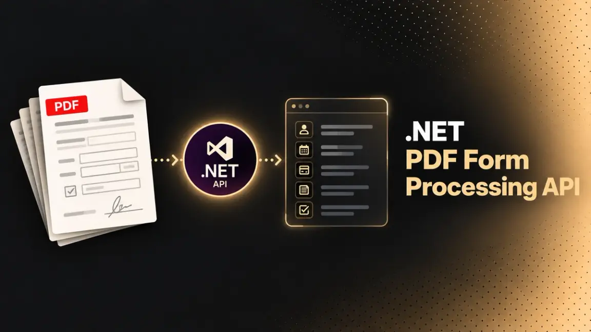 NET PDF Form Processing API