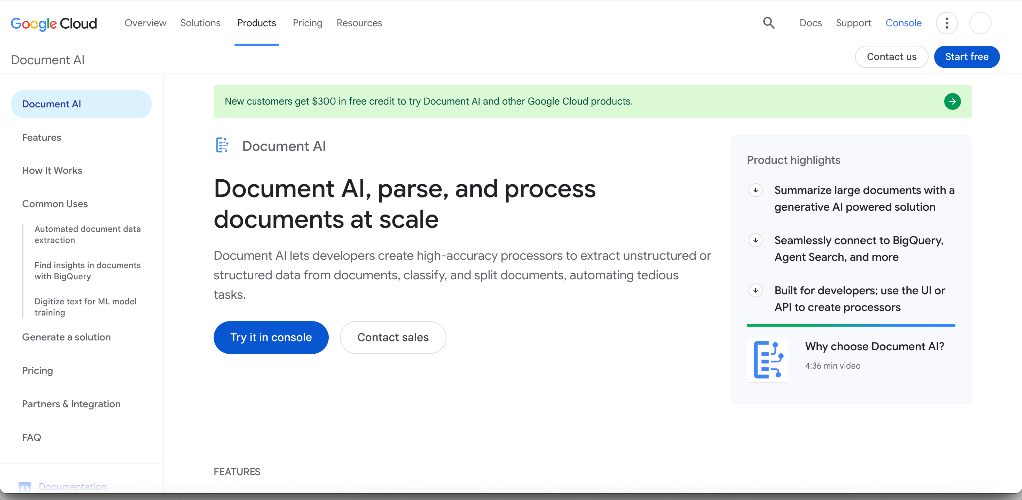 Google Document AI