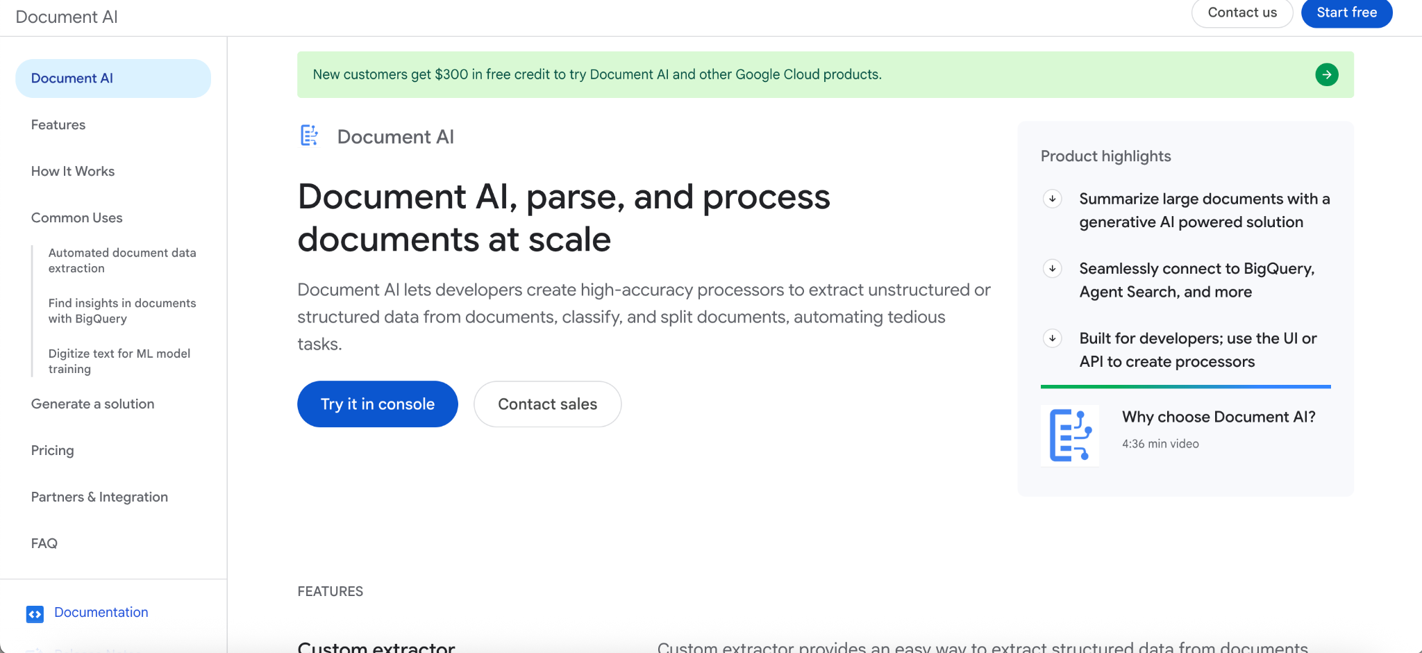 Google Document AI