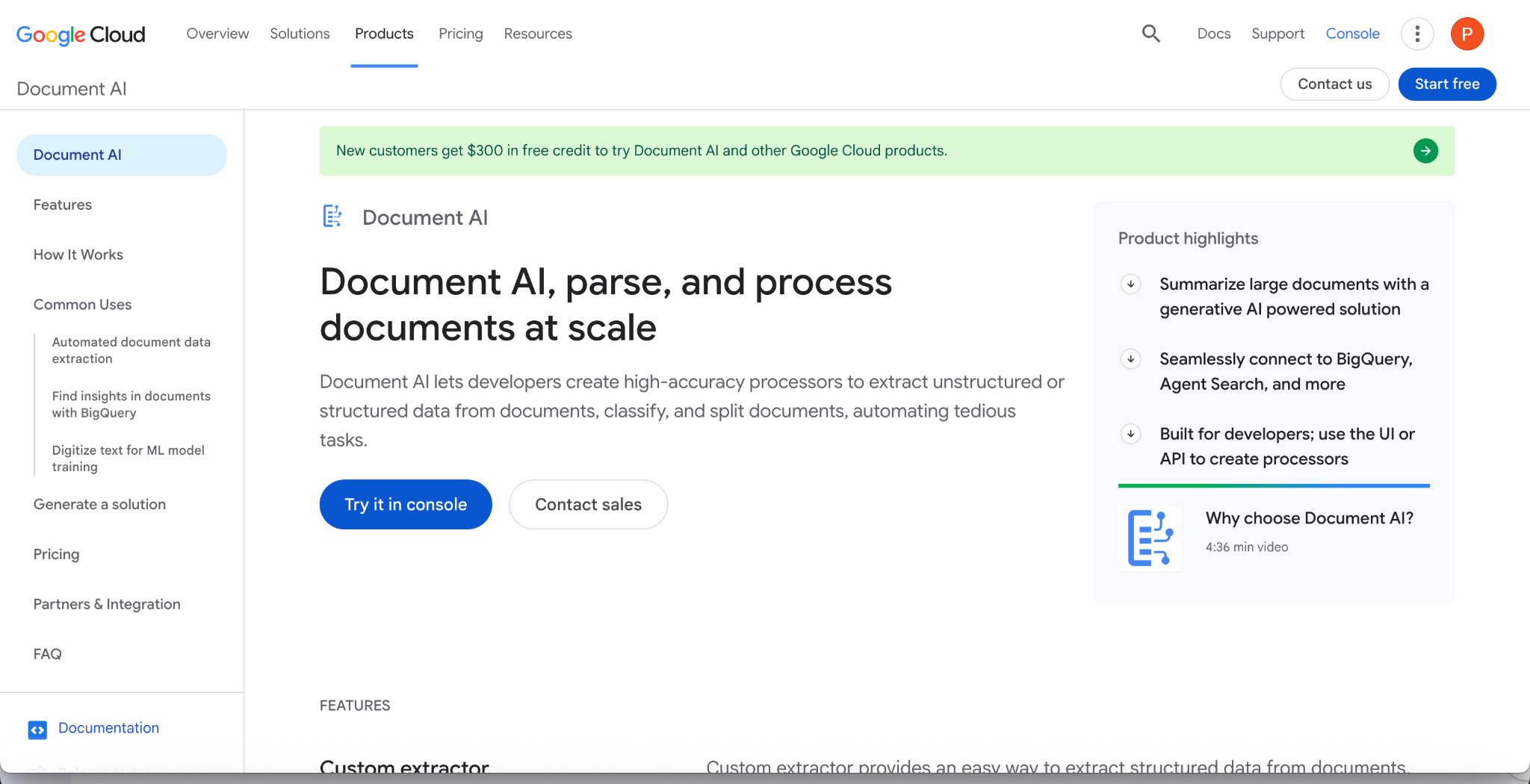 Google Document AI