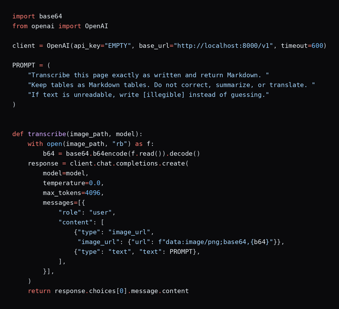 Page With a Vision-Language Model