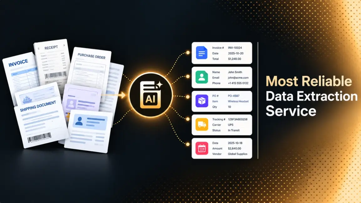 Most Reliable Data Extraction Service