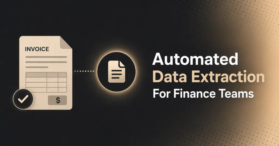 Automated Data Extraction For Finance Teams