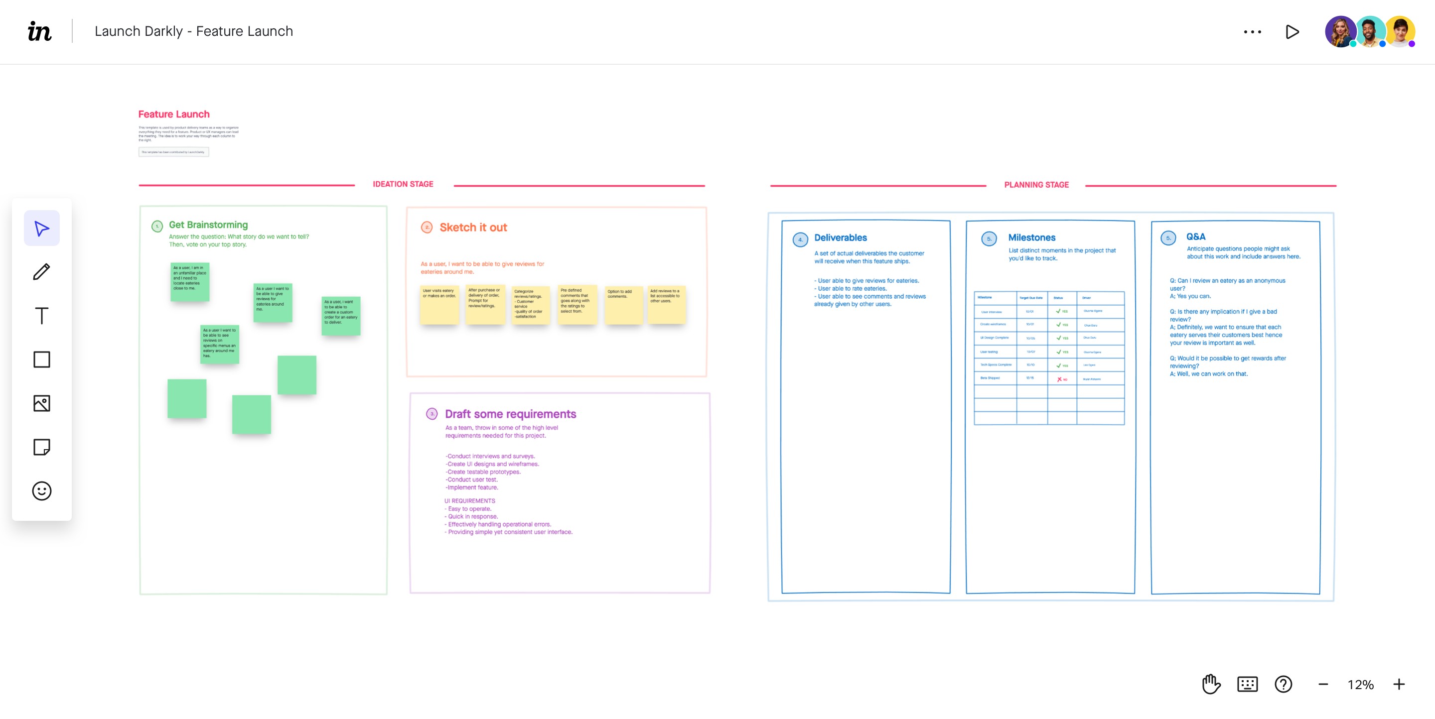 Product Launch Plan Template Invision