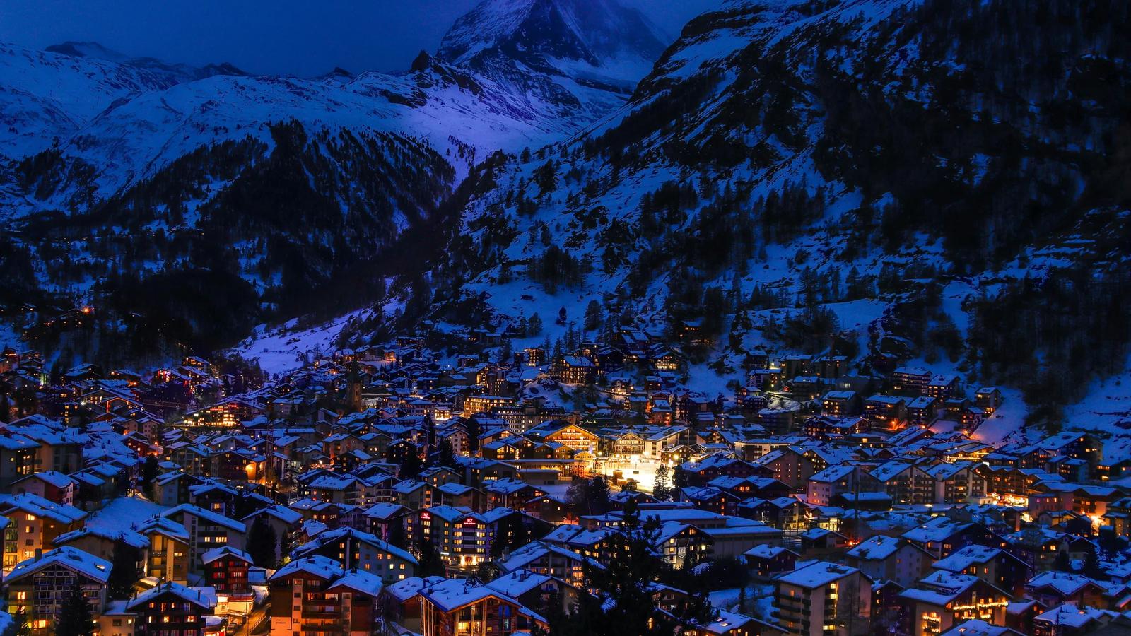 Красивый вид на Церматт