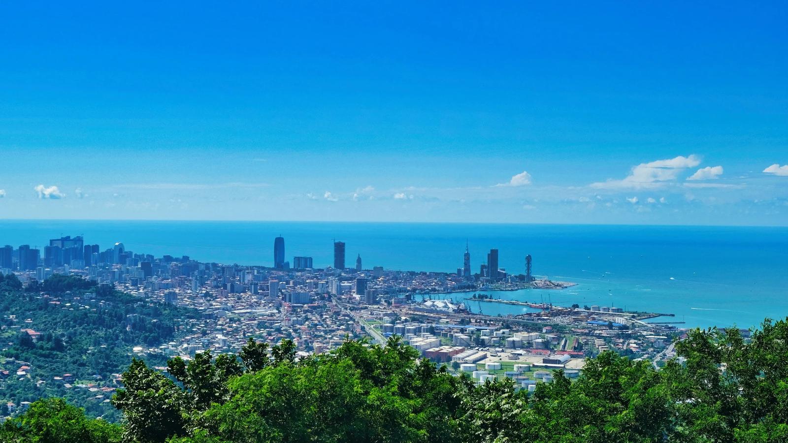 a city next to the water