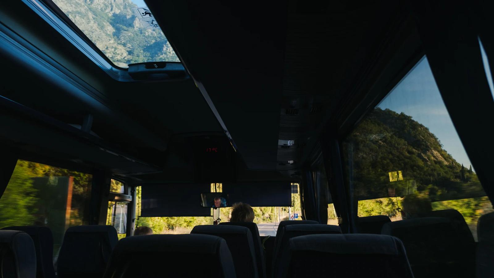 mountains bus