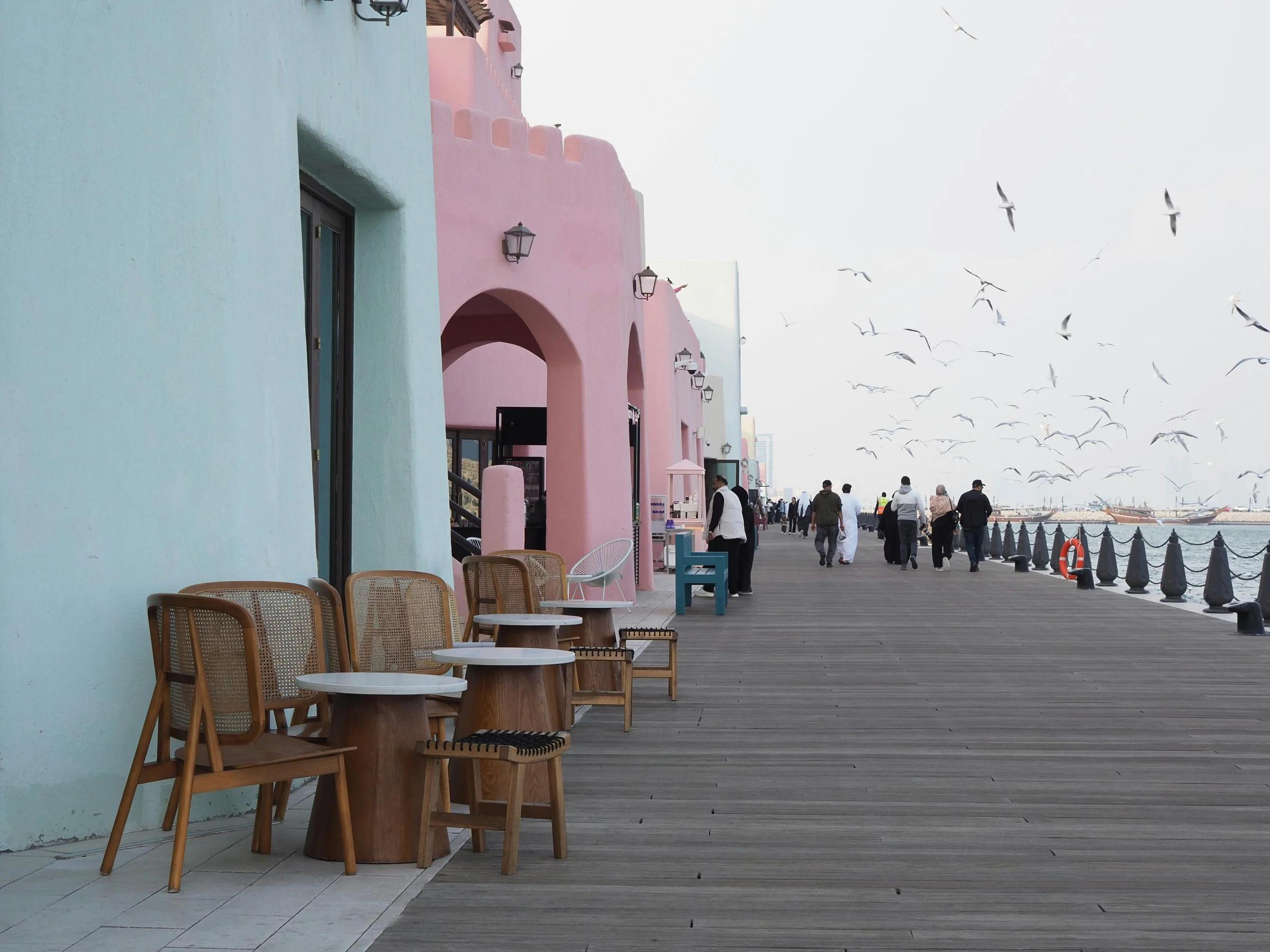 Живописная набережная в Дохе